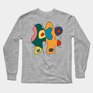 Surreal Amoeba #13 (Miro Inspired) Long Sleeve T-Shirt